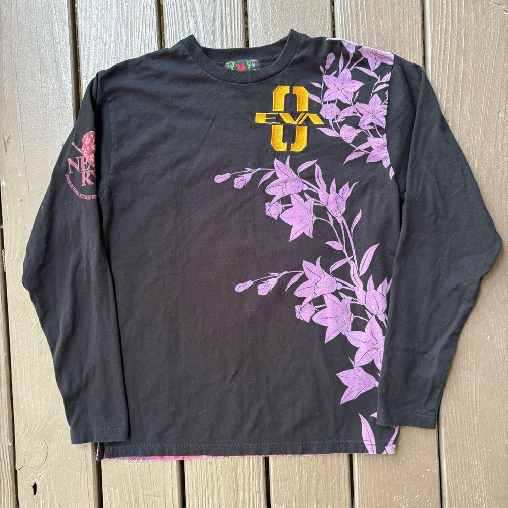 Rare Nishiki EVANGELION Rei Ayanami T-Shirt Cotton JP L (US M) Long Sleeve